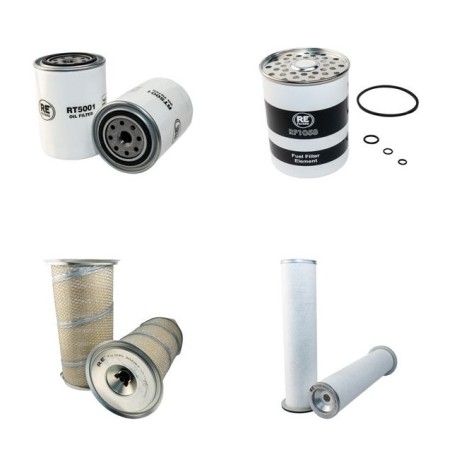 MASSEY FERGUSON 698 T Filter Service Kit Air Oil Fuel Filters w/Perkins  Eng.