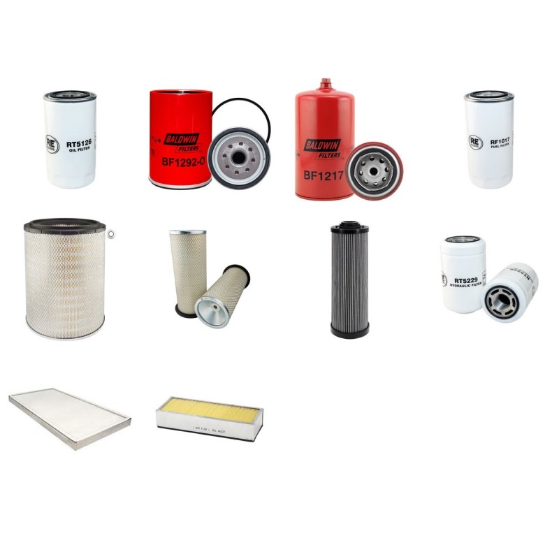 MASSEY FERGUSON 7244 Filter Service Kit w/CNH NEF Eng.   YR  2005-