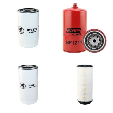 MATHIEU YNO RAVO 500 Filter Service Kit Air Oil Fuel Filters w/IVECO-Cummins  Eng.