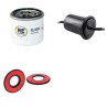 MAZDA 323 1.6 16V Filter Service Kit w/ B6 Eng.   YR  08.88-09.89  BF