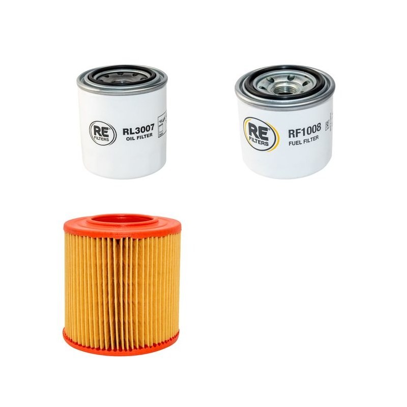 BETA MARINE BETA 28, 30, 35, 38 TYP2 Filter Service Kit w/Kubota BD1105 Eng. Air, Oil, Fuel Filters Serial No K12809-