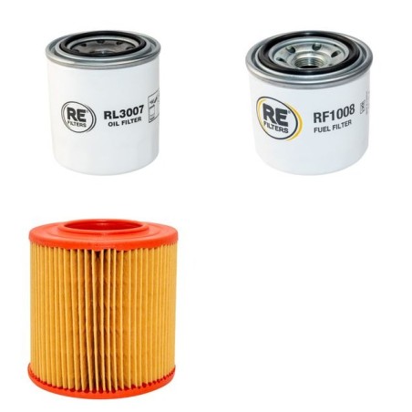 BETA MARINE BETA 28, 30, 35, 38 TYP2 Filter Service Kit w/Kubota BD1105 Eng. Air, Oil, Fuel Filters Serial No K12809-