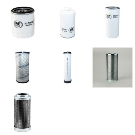 MECALAC 10 MCR Filter Service Kit w/Deutz TCD3.6L04 Eng. SN  140300- YR  2014-