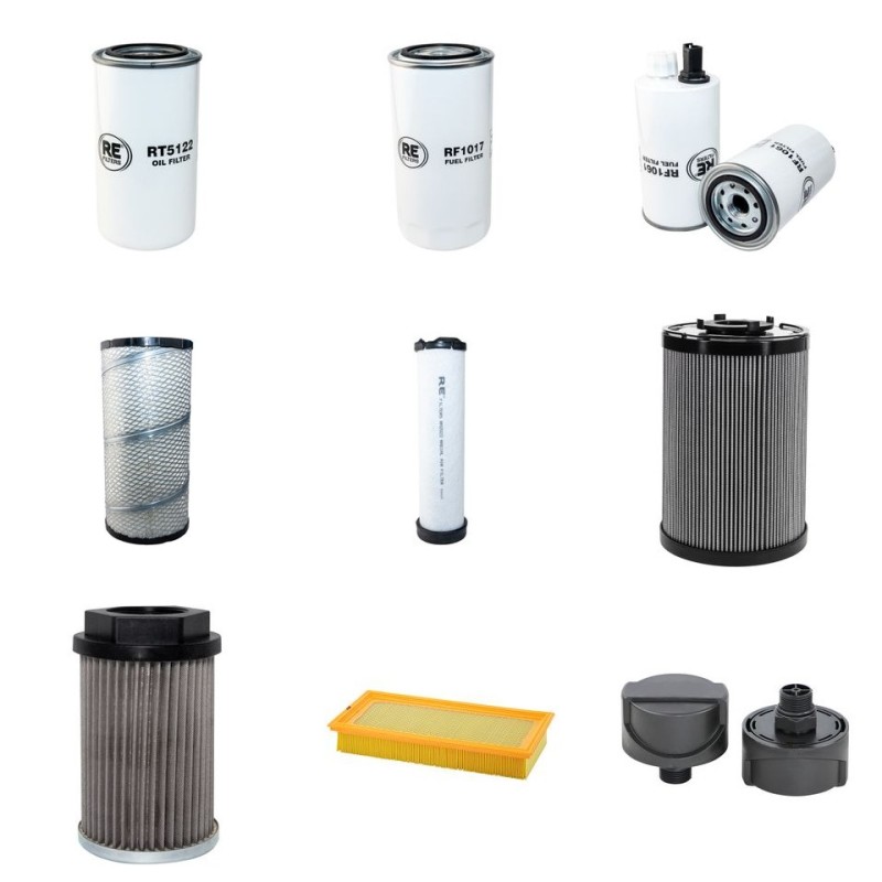 MECALAC 12 MTX SPEEDER Filter Service Kit w/Cummins QSB4.5 Eng.   YR  2013-