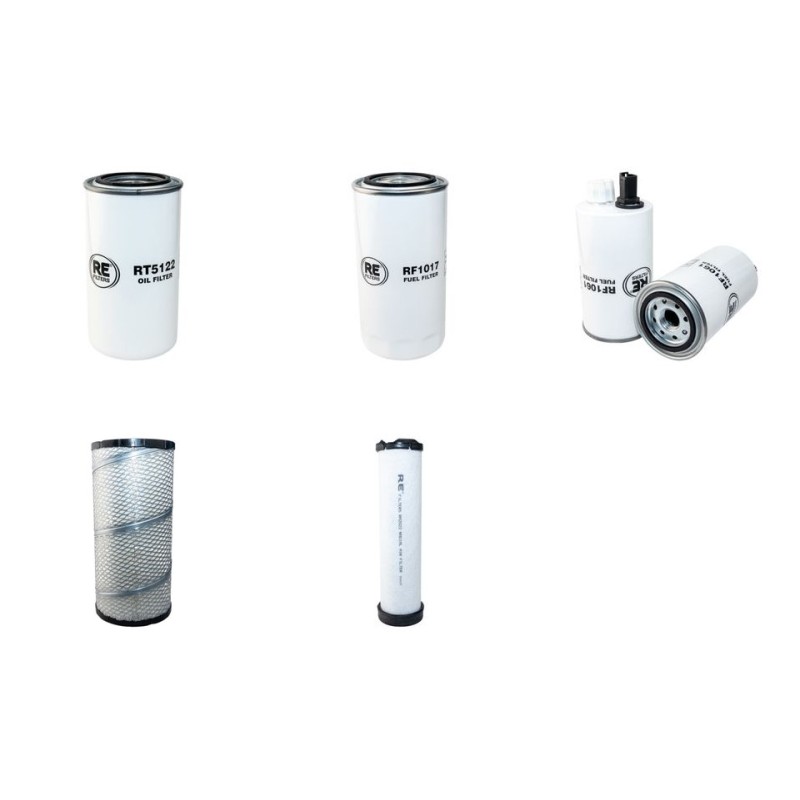 MECALAC 12 MTX SPEEDER Filter Service Kit Air Oil Fuel Filters w/Cummins QSB4.5 Eng.   YR  2013-