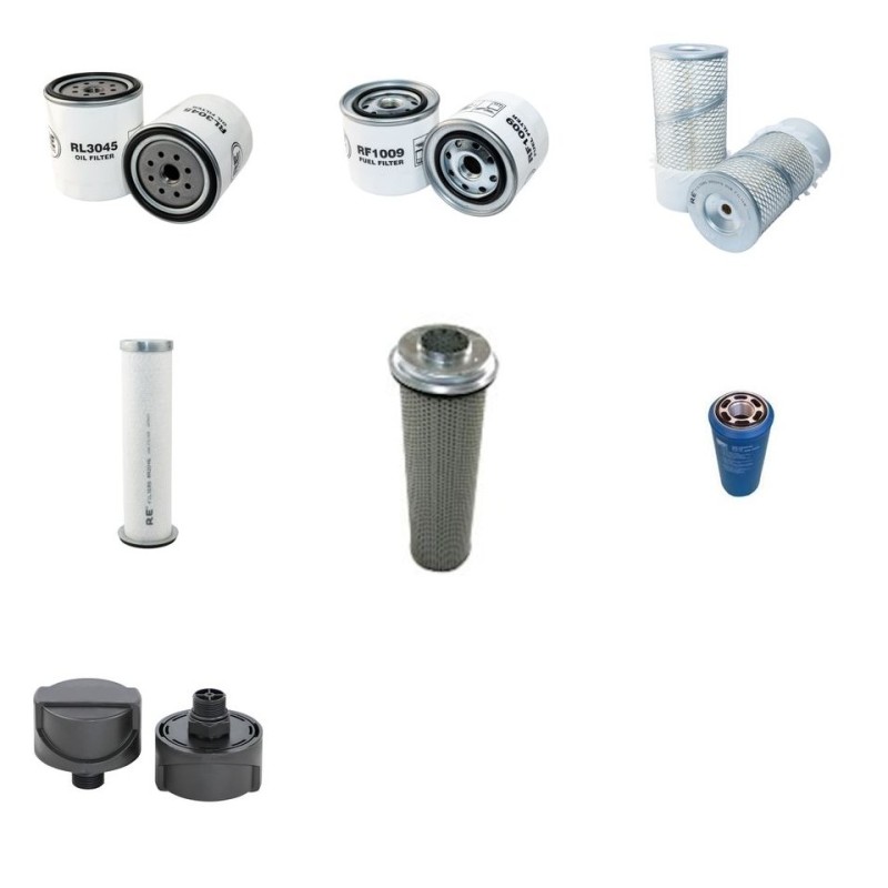 MECALAC 8 CXI Filter Service Kit w/ISUZU  Eng. SN  15312-