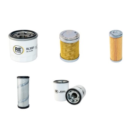 MENZI MUCK 25 VX Filter Service Kit w/Yanmar 3Tnv76-Qik Eng. 2008-