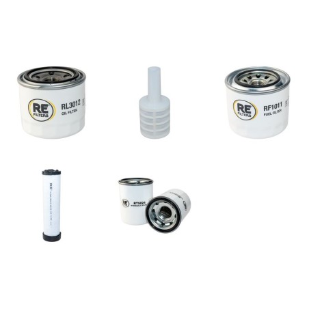 MENZI MUCK 50 VX Filter Service Kit w/Yanmar 4Tnv88 Eng. 2008-