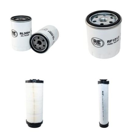 COMPACTEUR DTV 345 Filter Service Kit Air Oil Fuel Filters w/Deutz F3L1011 Eng.