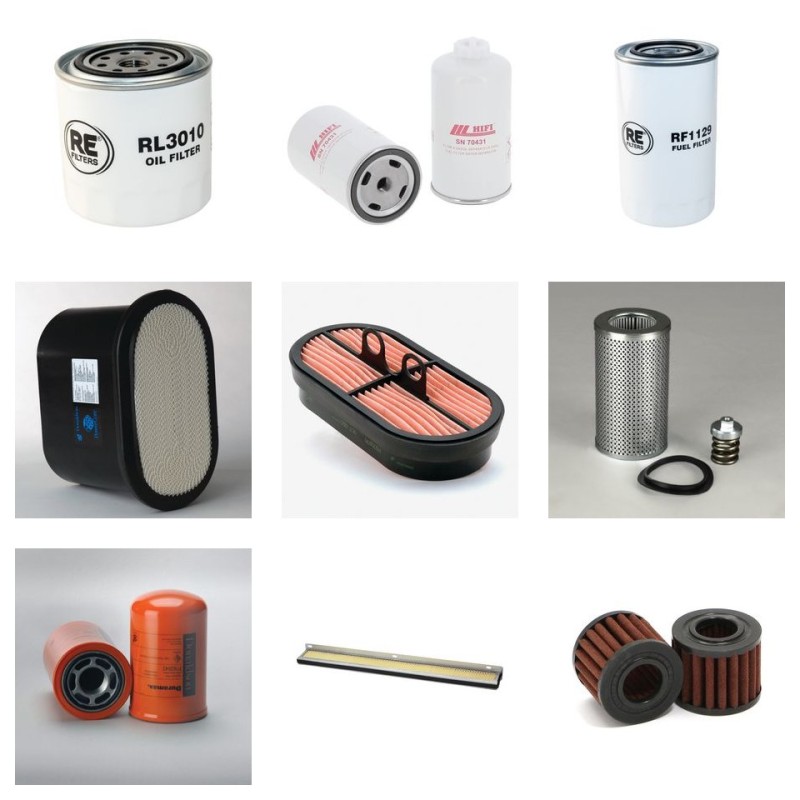 Filter kit for Merlo P32.6L PLUS with Kubota V3800Crt Engine 2014