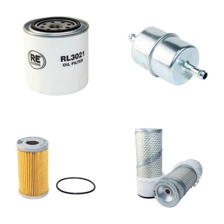 MESSERSI M 28 Filter Service Kit Air Oil Fuel Filters w/Kubota  Eng.