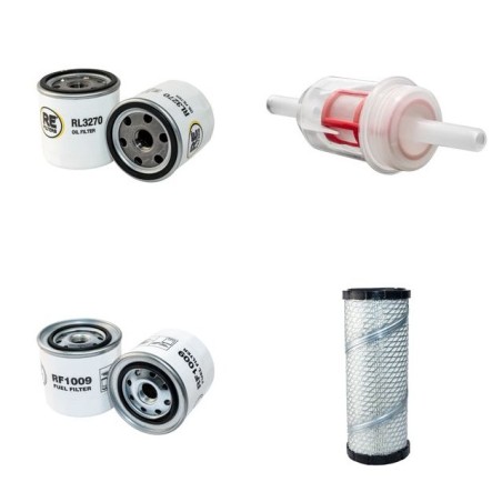 MILLER BIG BLUE 400 X Filter Service Kit w/Perkins Hl22/1800 Eng. 2006-