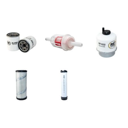 MILLER BIG BLUE 500 X ECOPRO Filter Service Kit w/Mitsubishi Eng. 08.12- HP 35CH
