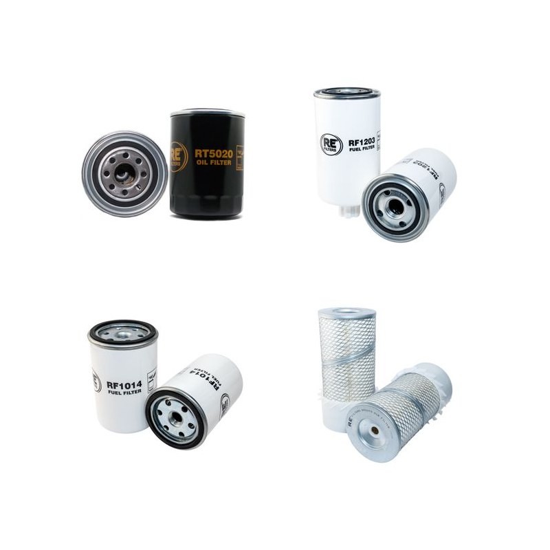 MILLER BIG BLUE 600 DX Filter Service Kit w/Deutz F3L912 Eng. 07.99- HP 42CH