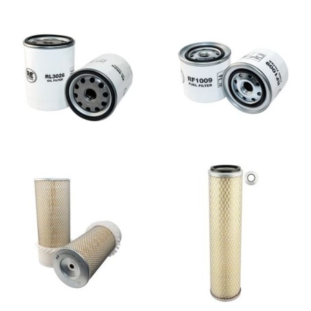 AICHI SR 210 Filter Service Kit Air Oil Fuel Filters w/Isuzu A-4BG1TPB-04 Eng.