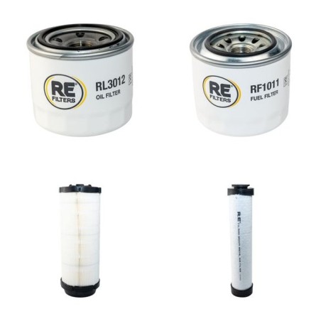 MUSTANG 2054 Filter Service Kit Air Oil Fuel Filters w/Yanmar 4TNE88 Eng.   YR  2011