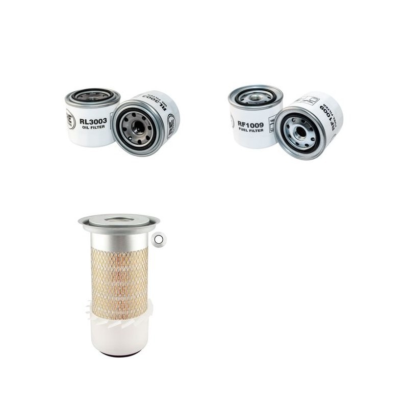 NAGANO NS 45-2 Filter Service Kit Air Oil Fuel Filters w/ISUZU 4LE Eng.