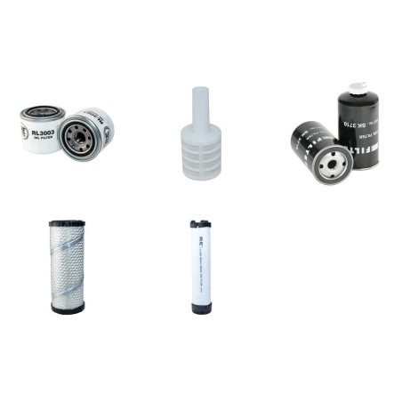 NEUSON 2001 S Filter Service Kit Air Oil Fuel Filters w/Yanmar 3TNV82AR Eng.   YR  2012-