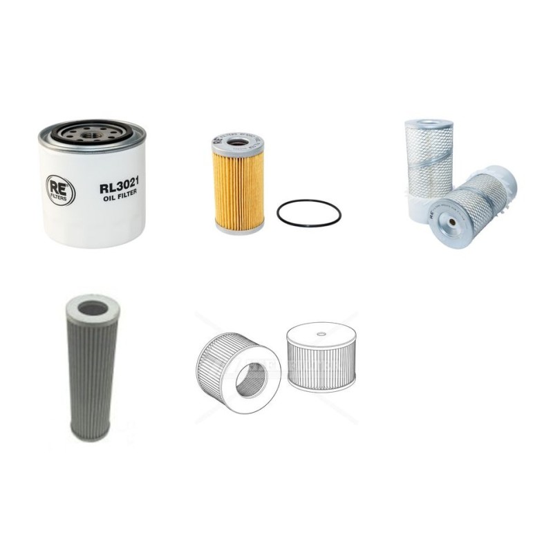 NEUSON 6002 M Filter Service Kit w/Kubota D1703 Eng.   YR  2002-