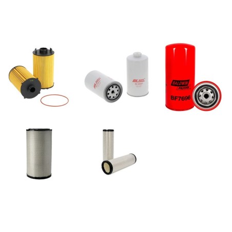 NEW HOLLAND CX 8080 Filter Service Kit Air Oil Fuel Filters w/Iveco CURSOR9 Eng.   YR  2007- 364 CH
