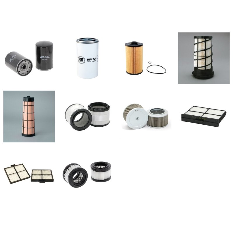NEW HOLLAND E 135 B Filter Service Kit w/Mitsubishi D04FRTAA Eng. SN  NALA 09774- YR  04.10-