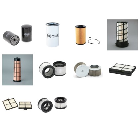 NEW HOLLAND E 135 B Filter Service Kit w/Mitsubishi D04FRTAA Eng. SN  NALA 09774- YR  04.10-