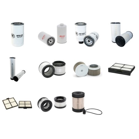 NEW HOLLAND E 195 B Filter Service Kit w/CNH 445TA/MLF Eng. SN  NALA 09645- YR  04.10-  TIER III A