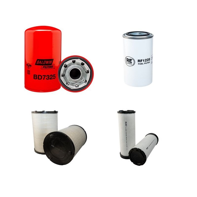 Filter kit for New Holland E265SR Air Oil Fuel Filters with HINO Engine Year 2006-2007