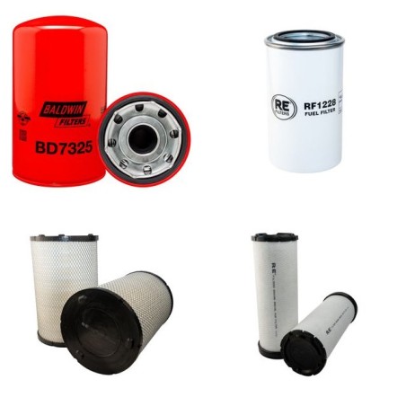 NEW HOLLAND E 265 SR Filter Service Kit Air Oil Fuel Filters w/HINO  Eng.   YR  2006-2007