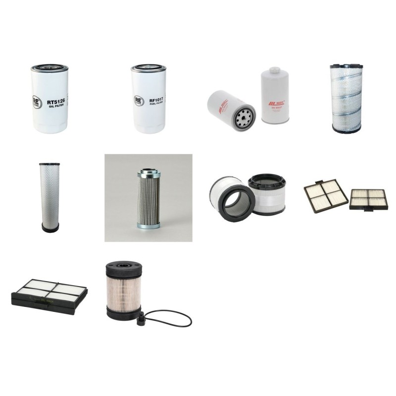 Filter kit for New Holland E305C with Iveco-Cummins Engine Year 2011-