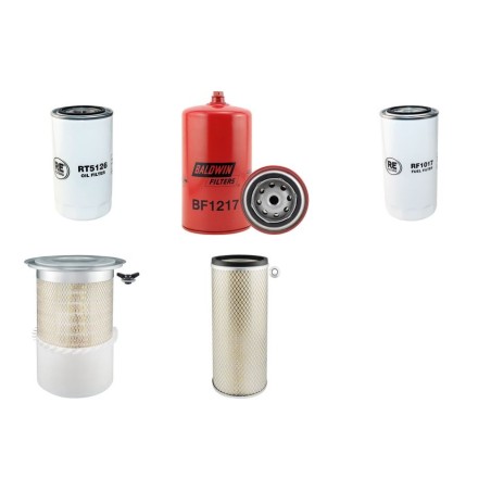 Filter kit for New Holland E305LC Air Oil Fuel Filters with Iveco-Cummins Engine Year 2006-