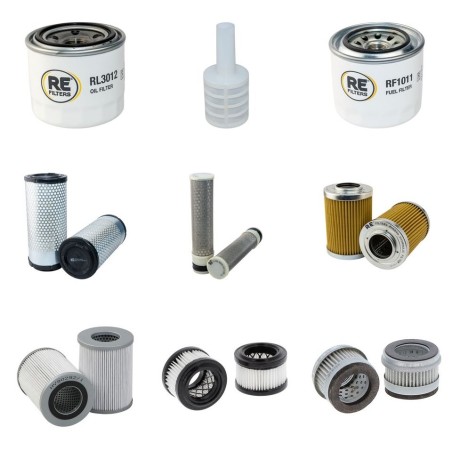 Filter kit for New Holland E35BSR with Yanmar Engine Serial No NBLN00001-2008-