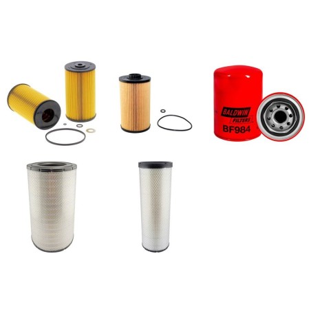 Filter kit for New Holland E485C with HINO P11C Engine Year 2014