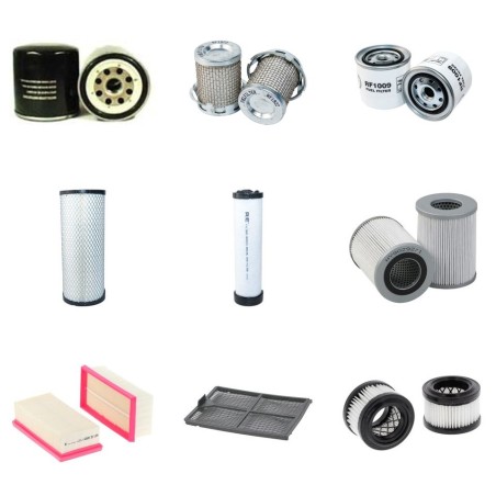 Filter kit for New Holland E80MSR EVOLUTION with ISUZU CC4JG1 Engine Year 2005-