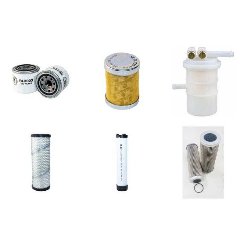 Filter kit for New Holland EC25 with Mitsubishi Engine Year 2001