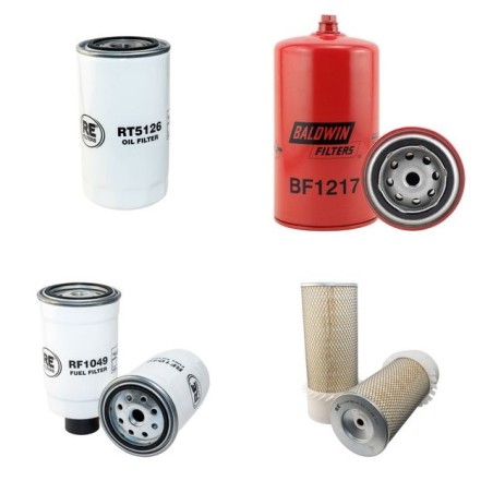 Filter kit for New Holland EX08K Air Oil Fuel Filters with Iveco Engine