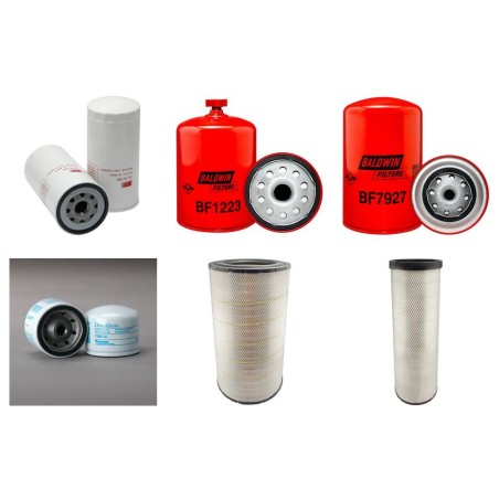 NEW HOLLAND FX 28 Filter Service Kit Air Oil Fuel Filters w/Iveco  Eng. SN  218001-