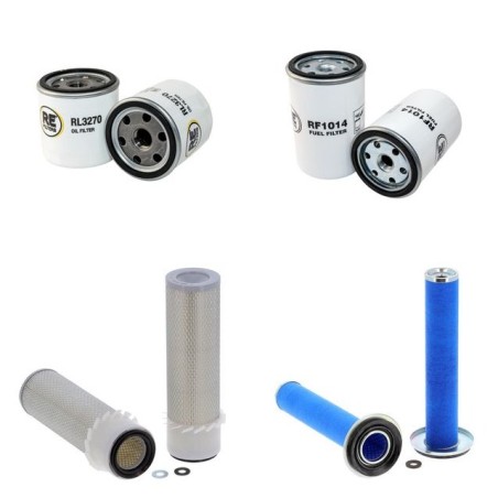 NEW HOLLAND L 445 Filter Service Kit Air Oil Fuel Filters w/Deutz F2L511/F2L411 Eng.
