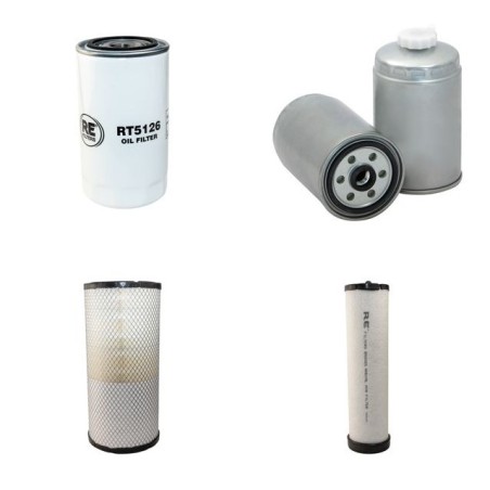 NEW HOLLAND LM 1340 Filter Service Kit Air Oil Fuel Filters w/Iveco F4BE23 Eng.