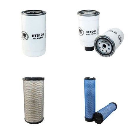 NEW HOLLAND LM 435A Filter Service Kit Air Oil Fuel Filters w/Iveco  Eng.   YR  2003-