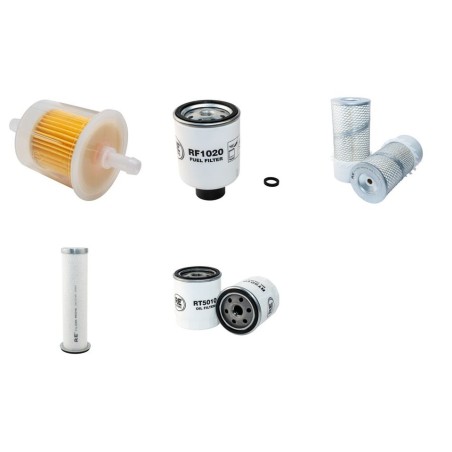 Filter kit for New Holland LS160 with Shibaura Engine Air, Oil, Fuel Filters