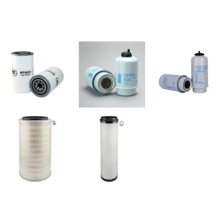 Filter kit for New Holland RG140 Air Oil Fuel Filters with Cummins 6BTA5.9 Engine