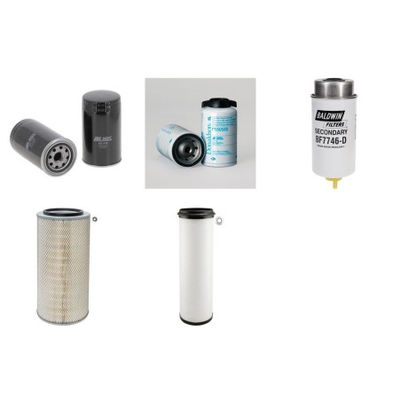 Filter kit for New Holland TC56 HYDRO Air Oil Fuel Filters with Ford 6.75TA/HJ/CD Engine Serial No 8015001-