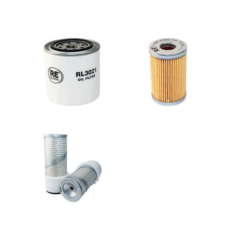NICOLAS C 1138 E Filter Service Kit Air Oil Fuel Filters w/Kubota D1403E Eng.