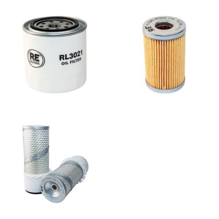NICOLAS C 1138 E Filter Service Kit Air Oil Fuel Filters w/Kubota D1403E Eng.