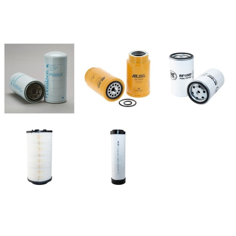NOBAS BG 130 TA 4 Filter Service Kit Air Oil Fuel Filters w/Perkins 1106D Eng.   YR  2011-