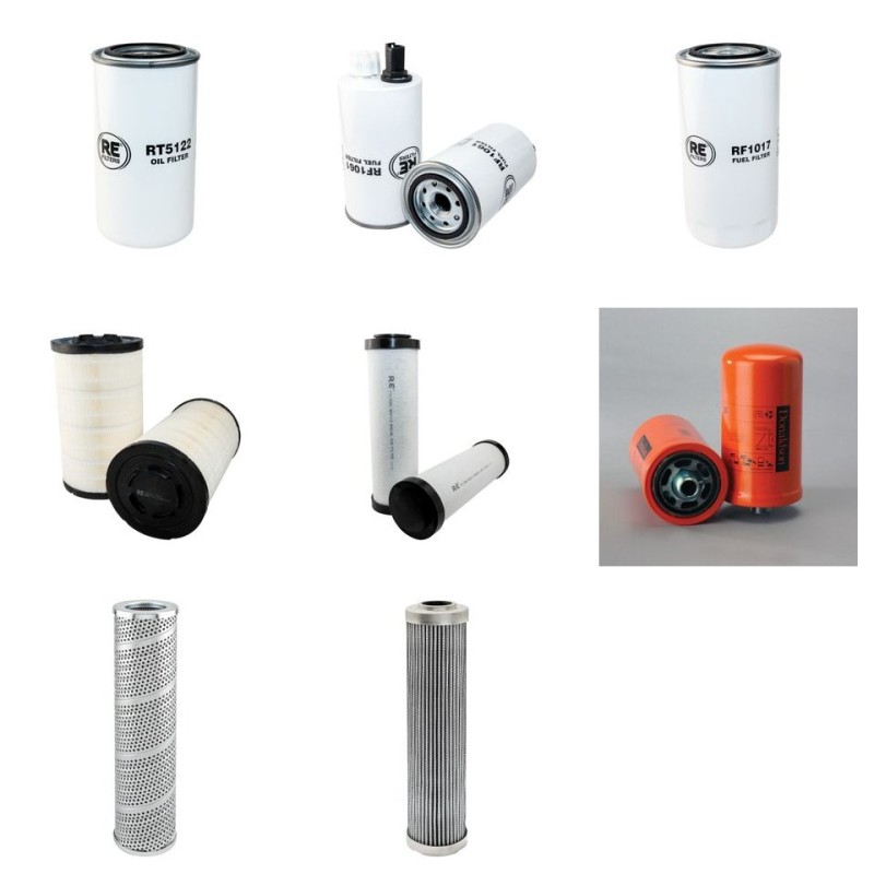 NOBAS BG 160 TA 4 Filter Service Kit w/Cummins QSB6.7 Eng.   YR  2010