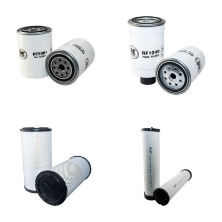 NORCAR-LOGSET 4 F Filter Service Kit Air Oil Fuel Filters w/Perkins  Eng.
