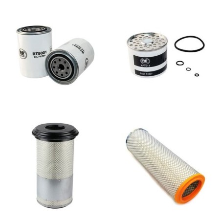 NORCAR-LOGSET 490 F Filter Service Kit Air Oil Fuel Filters w/Perkins  Eng.