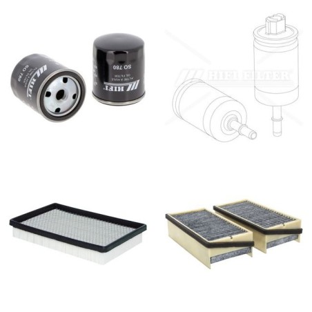 OPEL SINTRA 2.2I 16V Filter Service Kit w/ X22XE Eng.   YR  11.96-06.99 141 CH